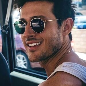 Ray Ban (Store Display) Round Metal Green RB3447